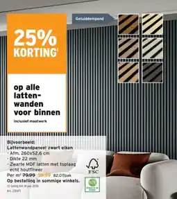 GAMMA Lattenwanden voor binnen aanbieding