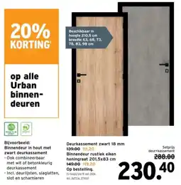 GAMMA Urban Binnendeuren aanbieding