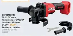 GAMMA Skil 20V accu haakse slijper 3923CA brushless 125 mm aanbieding