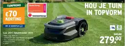 GAMMA Lux 20V robotmaaier 300 aanbieding