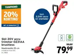 GAMMA Skil 20V accu trimmer 0231AA brushless aanbieding