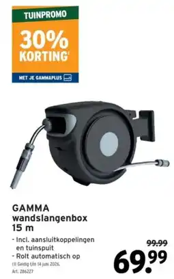 GAMMA GAMMA Wandslangenbox aanbieding