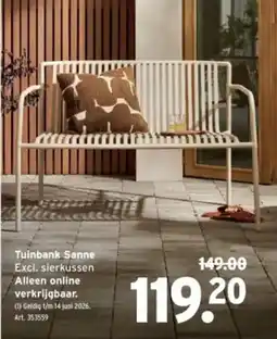 GAMMA Tuinbank Sanne aanbieding