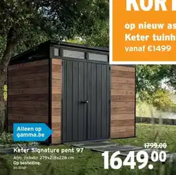 GAMMA Keter Signature pent 97 aanbieding