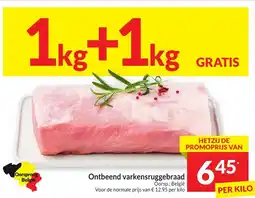Intermarché Ontbeend varkensruggebraad aanbieding