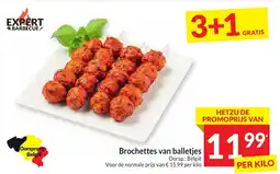 Intermarché Brochettes van balletjes aanbieding