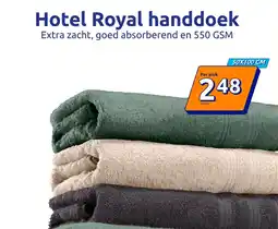 Action Hotel Royal handdoek 50X100 CM aanbieding