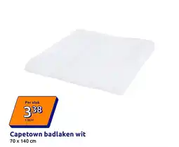 Action Capetown badlaken wit aanbieding