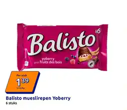 Action Balisto mueslirepen Yoberry aanbieding