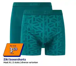 Action Ziki boxershorts aanbieding