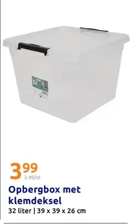 Action Opbergbox met klemdeksel aanbieding