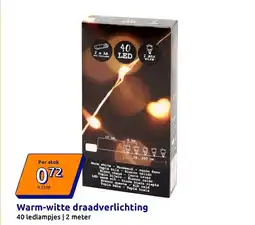 Action Warm-witte draadverlichting aanbieding