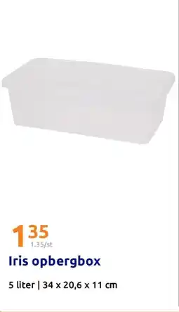 Action Iris opbergbox aanbieding