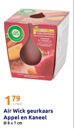 Action Air Wick geurkaars Appel en Kaneel aanbieding