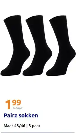 Action Pairz sokken aanbieding