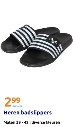Action Heren badslippers aanbieding