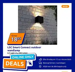 Action LSC Smart Connect outdoor wandlamp aanbieding