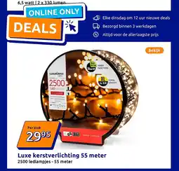Action Luxe kerstverlichting 55 meter aanbieding