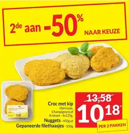Intermarché Croc met kip, Nuggets of Gepaneerde filethaasjes aanbieding