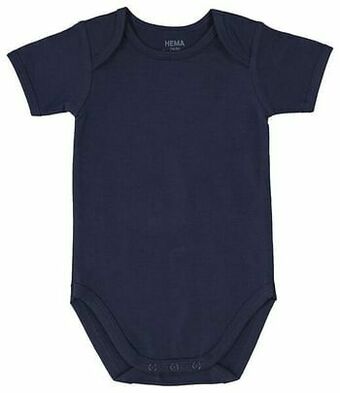 HEMA HEMA Body Organic Katoen Stretch Donkerblauw (donkerblauw) aanbieding