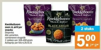 Kwekkeboom oven + airfryer snacks