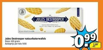 Jules destrooper natuurboterwafels