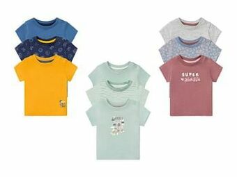 Lidl LUPILU® Set van 3 T-shirts met korte mouwen aanbieding
