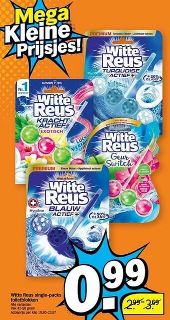 Albert Heijn Witte reus single-packs toiletblokken aanbieding