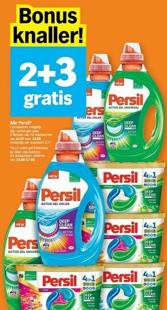 Albert Heijn Persil active gel color aanbieding