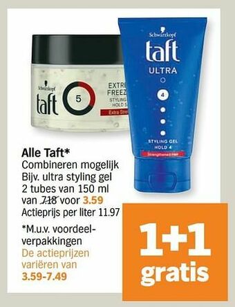 Albert Heijn Ultra styling gel aanbieding