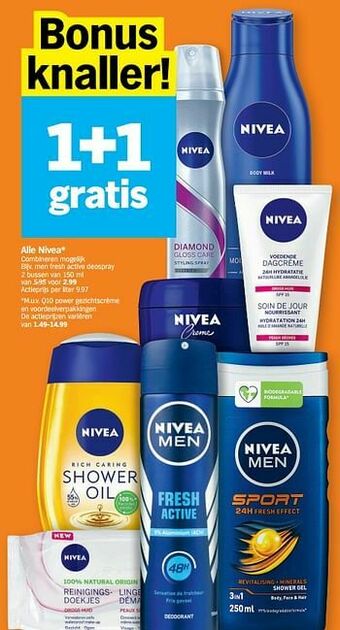 Albert Heijn Men fresh active deospray aanbieding
