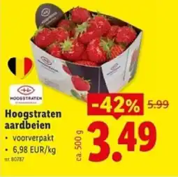 Lidl Hoogstraten aardbeien aanbieding