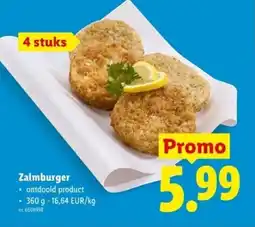 Lidl Zalmburger aanbieding