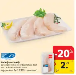 Carrefour Market Kabeljauwhaasje aanbieding