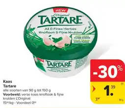 Carrefour Market Kaas Tartare aanbieding