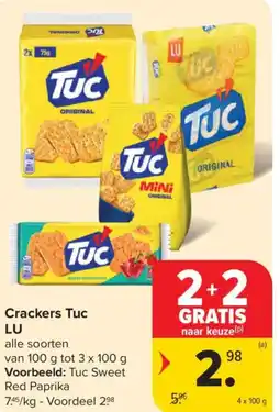 Carrefour Market Crackers Tuc LU aanbieding