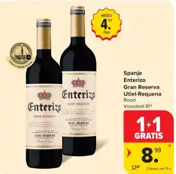 Carrefour Market Spanje Enterizo Gran Reserva Utiel-Requena aanbieding