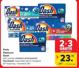 Carrefour Market Pods Platinum Dash aanbieding