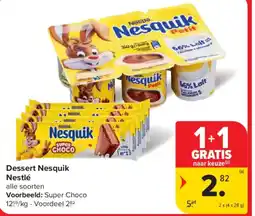Carrefour Market Dessert Nesquik Nestle. aanbieding