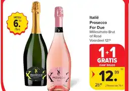 Carrefour Market Italië Prosecco For Due aanbieding