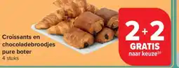 Carrefour Market Croissants en chocoladebroodjes pure boter aanbieding
