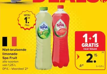 Niet-bruisende limonade Spa Fruit