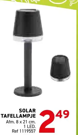 Trafic Solar tafellampje aanbieding