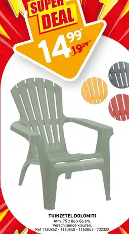 Trafic Tuinzetel dolomiti aanbieding