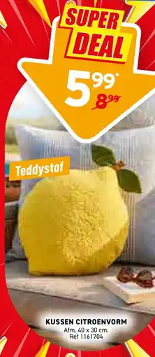 Trafic Kussen citroenvorm aanbieding