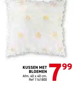 Trafic Kussen met bloemen aanbieding