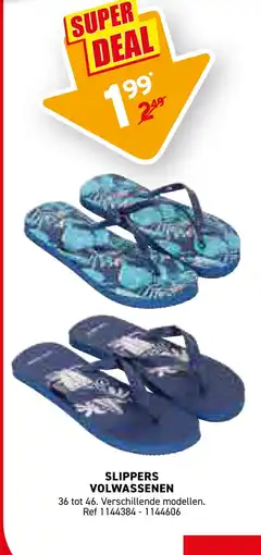 Trafic Slippers volwassenen aanbieding