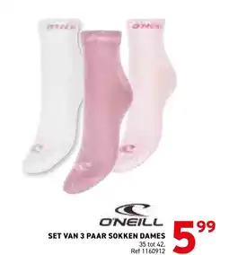 Trafic O'neill set van 3 paar sokken dames aanbieding