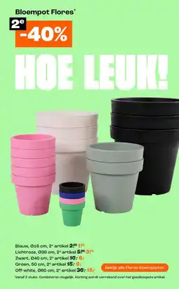Kwantum Bloempot Flores aanbieding