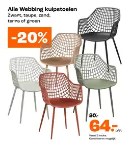 Kwantum Alle Webbing kuipstoelen aanbieding
